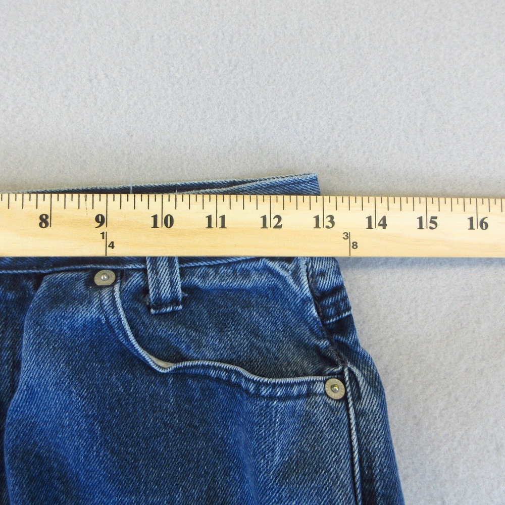Memphis Jeans Womens 7/8 VTG Blue High Waisted Mom Jeans Tapered Leg 100% Cotton - Picture 6 of 12